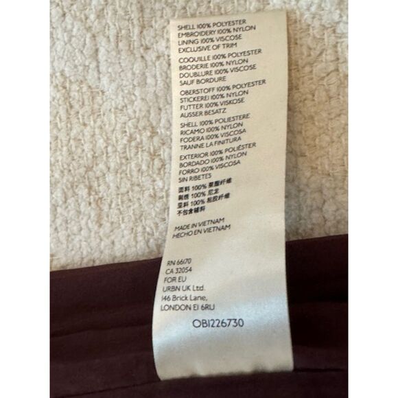 NWT Anthropologie Maeve Kara Sequin Shift Dress, Burgundy/Brown, Small - Picture 4 of 7